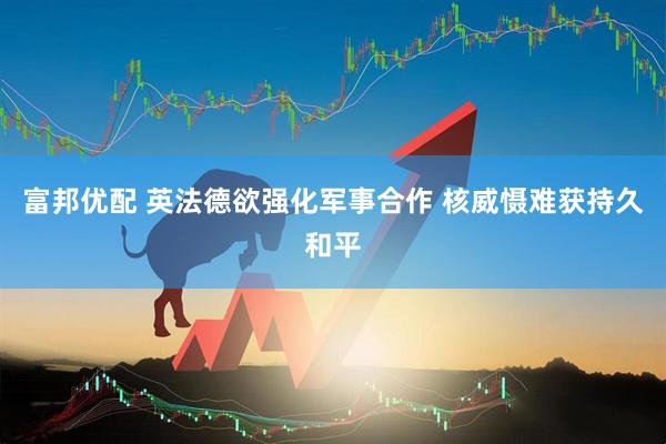 富邦优配 英法德欲强化军事合作 核威慑难获持久和平