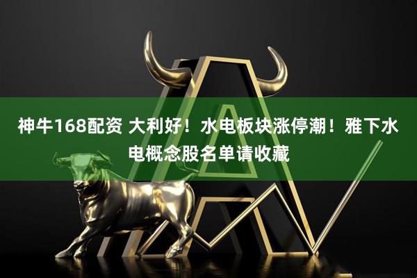 神牛168配资 大利好！水电板块涨停潮！雅下水电概念股名单请收藏