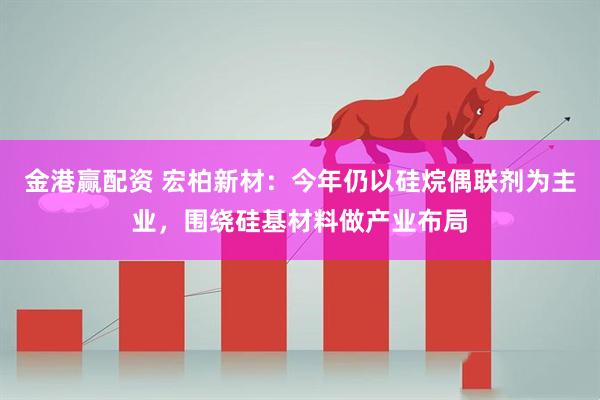 金港赢配资 宏柏新材：今年仍以硅烷偶联剂为主业，围绕硅基材料做产业布局